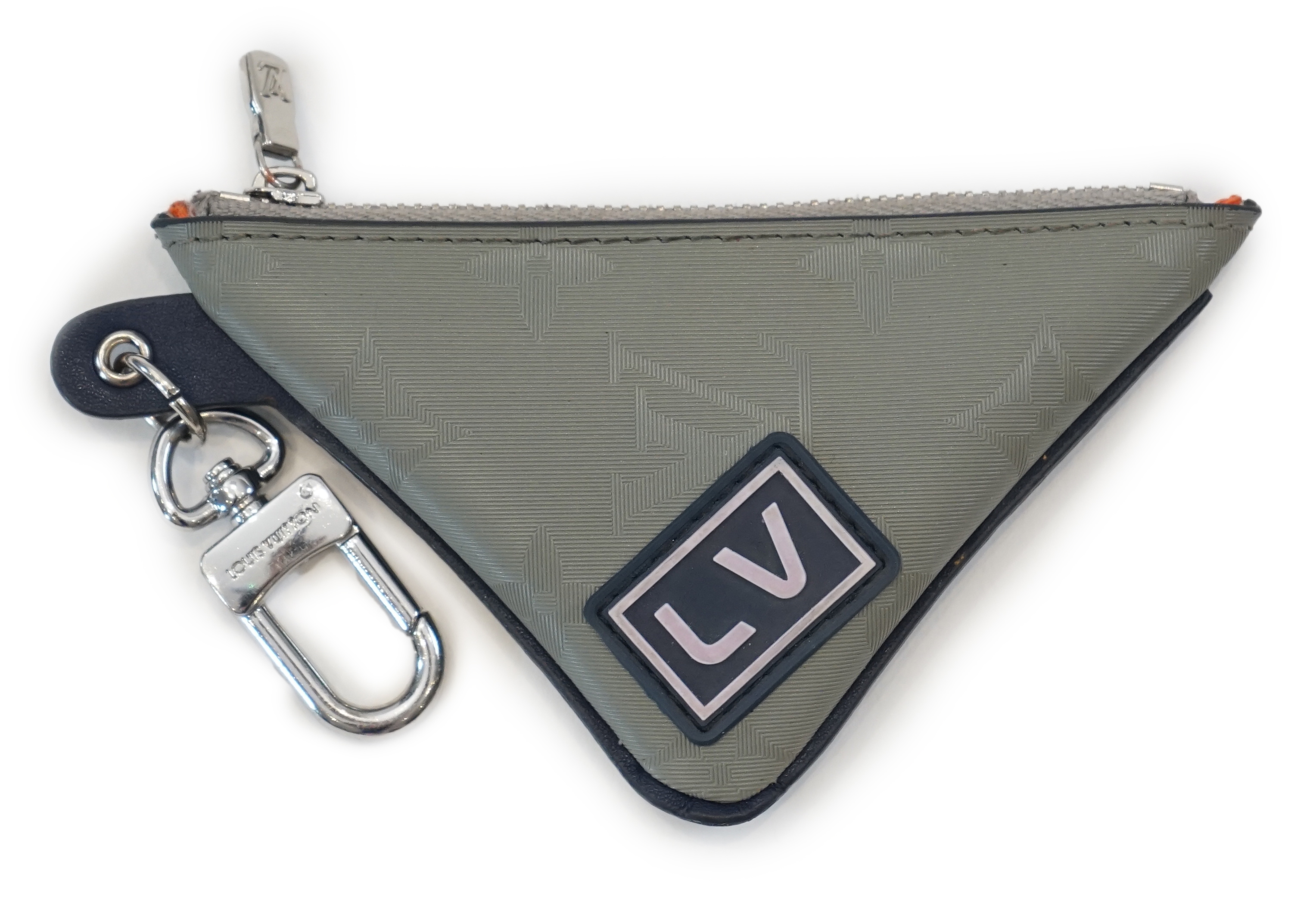 A Louis Vuitton MP2217 Monogram Satellite Porto Cre Pouch Bag Charm/ Key Ring Pouch, 10cm x 9.5cm x 1cm
